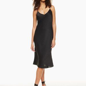 Wilfred ONLY SLIP MIDI DRESS in Black | M